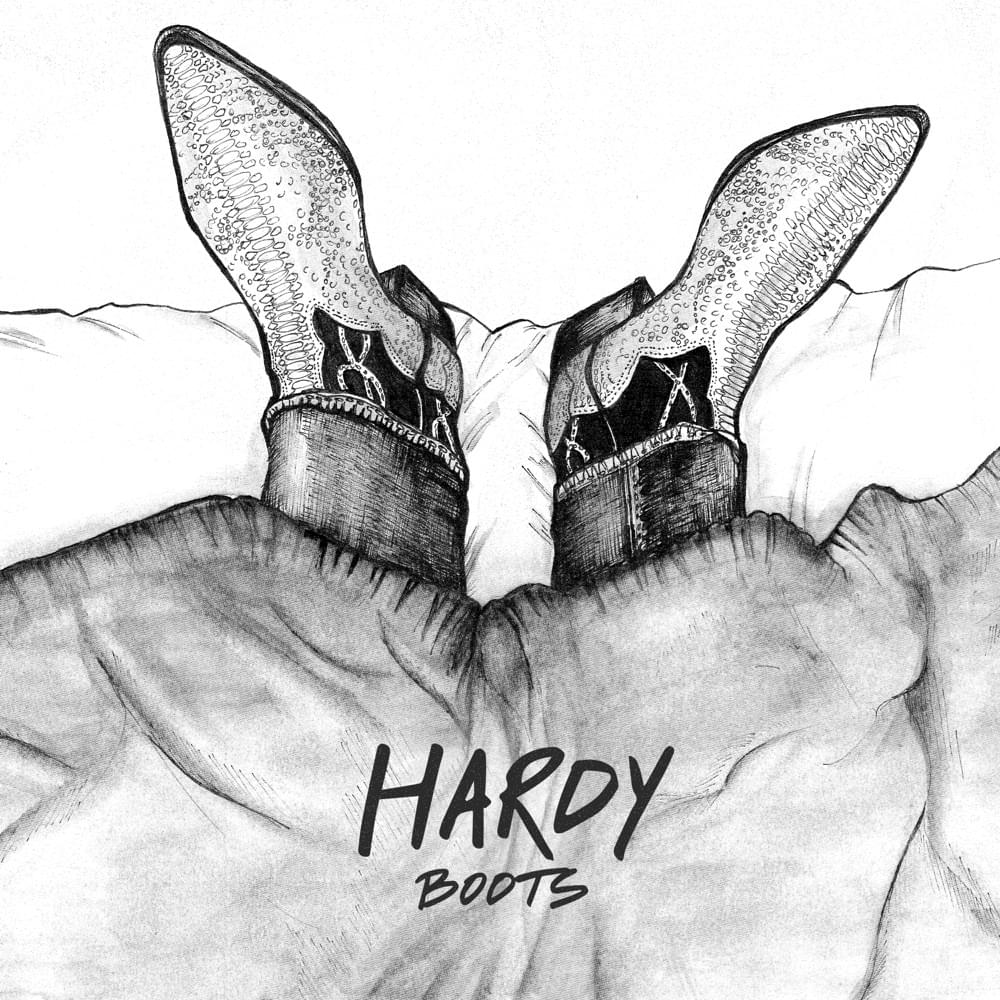 Album cover art for "BOOTS" by HARDY