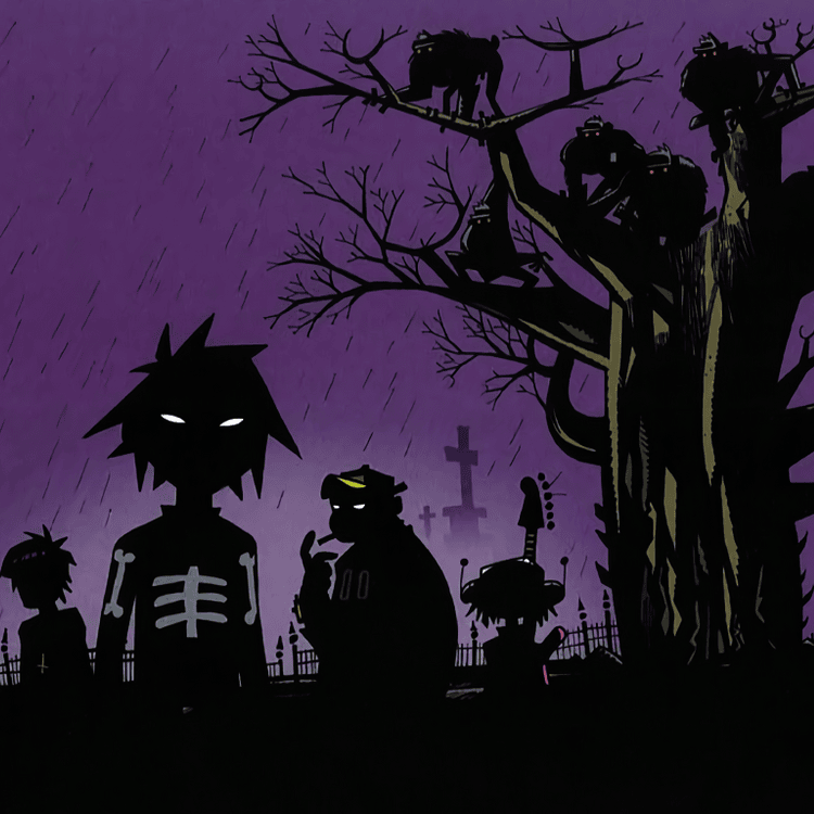 Album cover art for "Re-Hash (Live at The Forum, 2001)" by Gorillaz