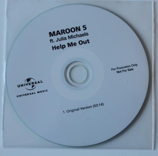 Album cover art for "Help Me Out" by Maroon 5