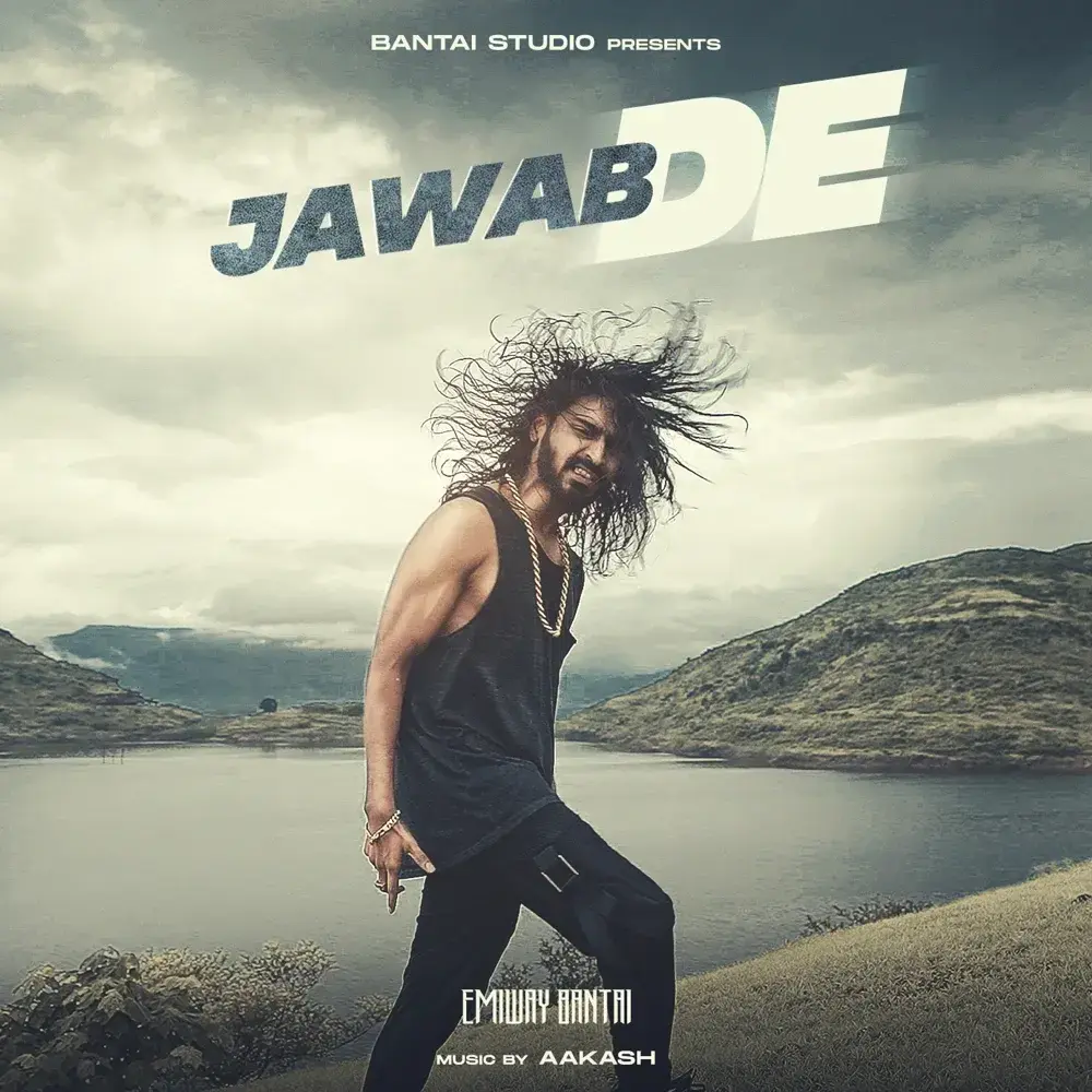 Album cover art for "Jawab De" by Emiway Bantai