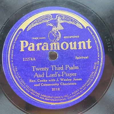Album cover art for "Twenty Third Psalm And Lord’s Prayer" by Rev. Cook with J. Wesley Jones and Community Choristers