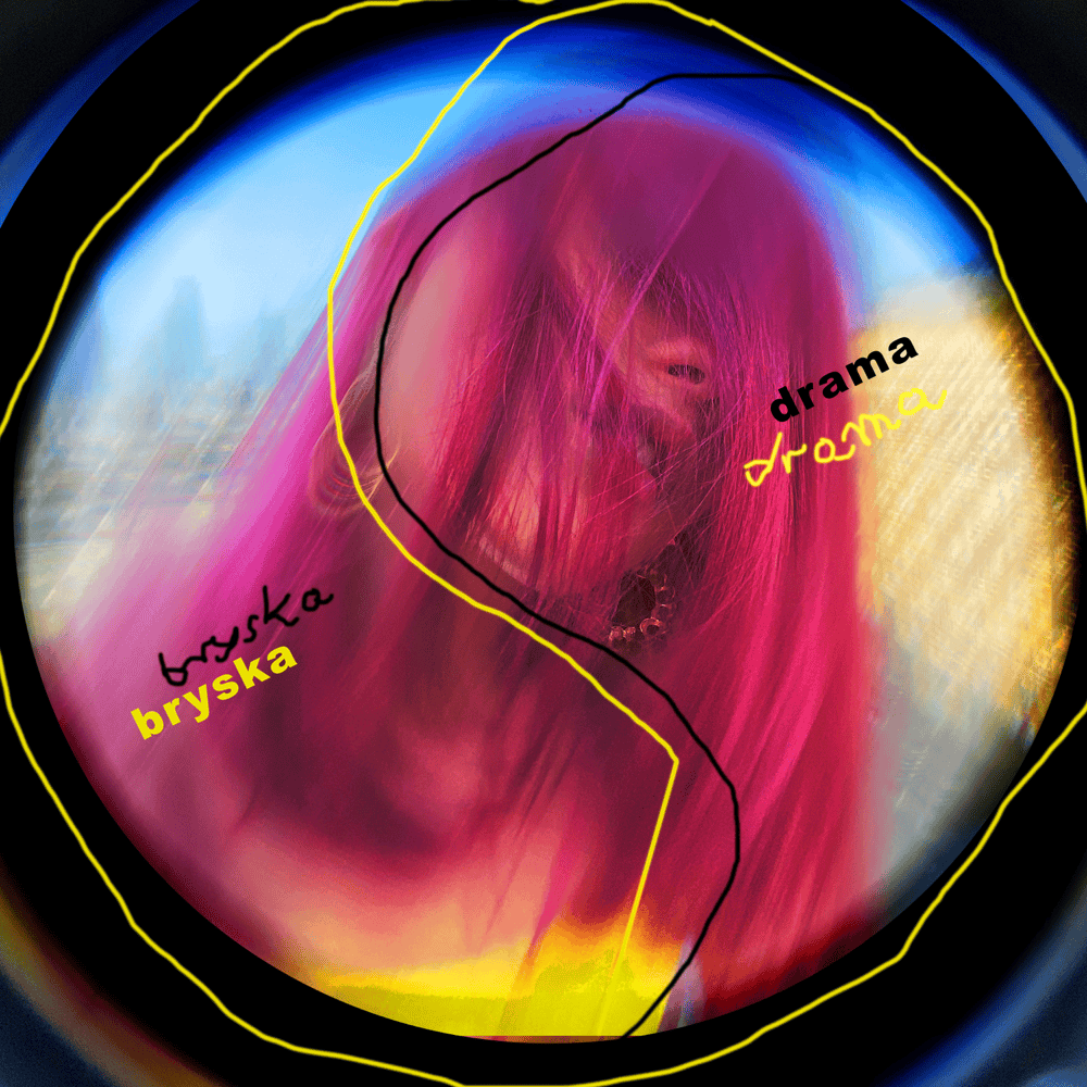 Album cover art for "drama" by bryska