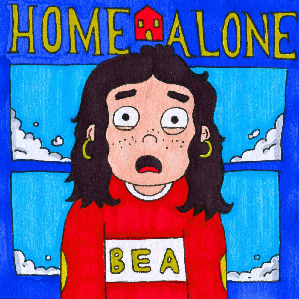 Album cover art for "Home Alone" by beabadoobee