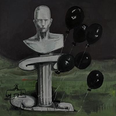 Album cover art for "Black Balloon" by The Rubens