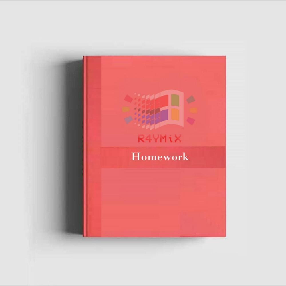 Album cover art for "Homework" by R4YMiX