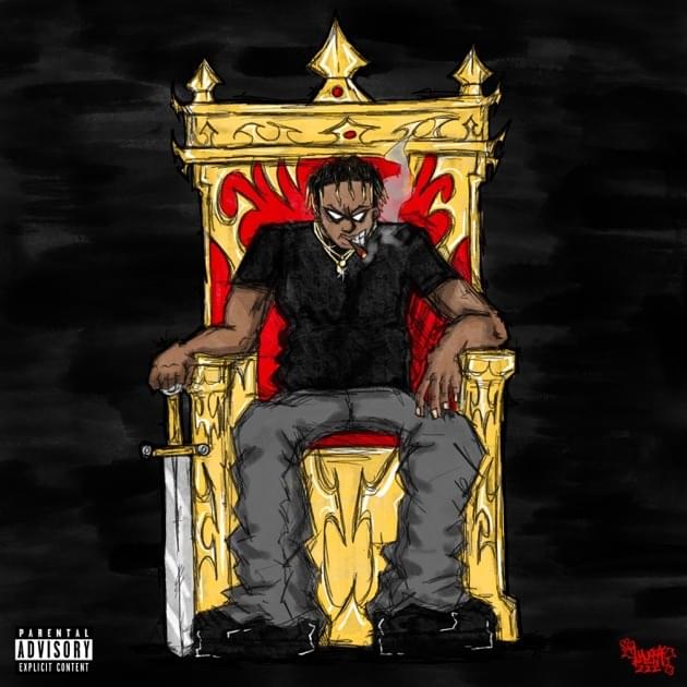 Album cover art for "Step on shit" by Glo