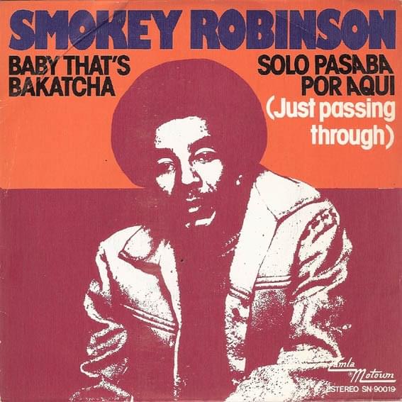 Album cover art for "Baby That’s Backatcha" by Smokey Robinson