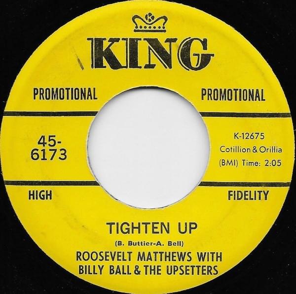 Album cover art for "Tighten Up Tighter" by Billy Ball & The Upsetters & Roosevelt Matthews
