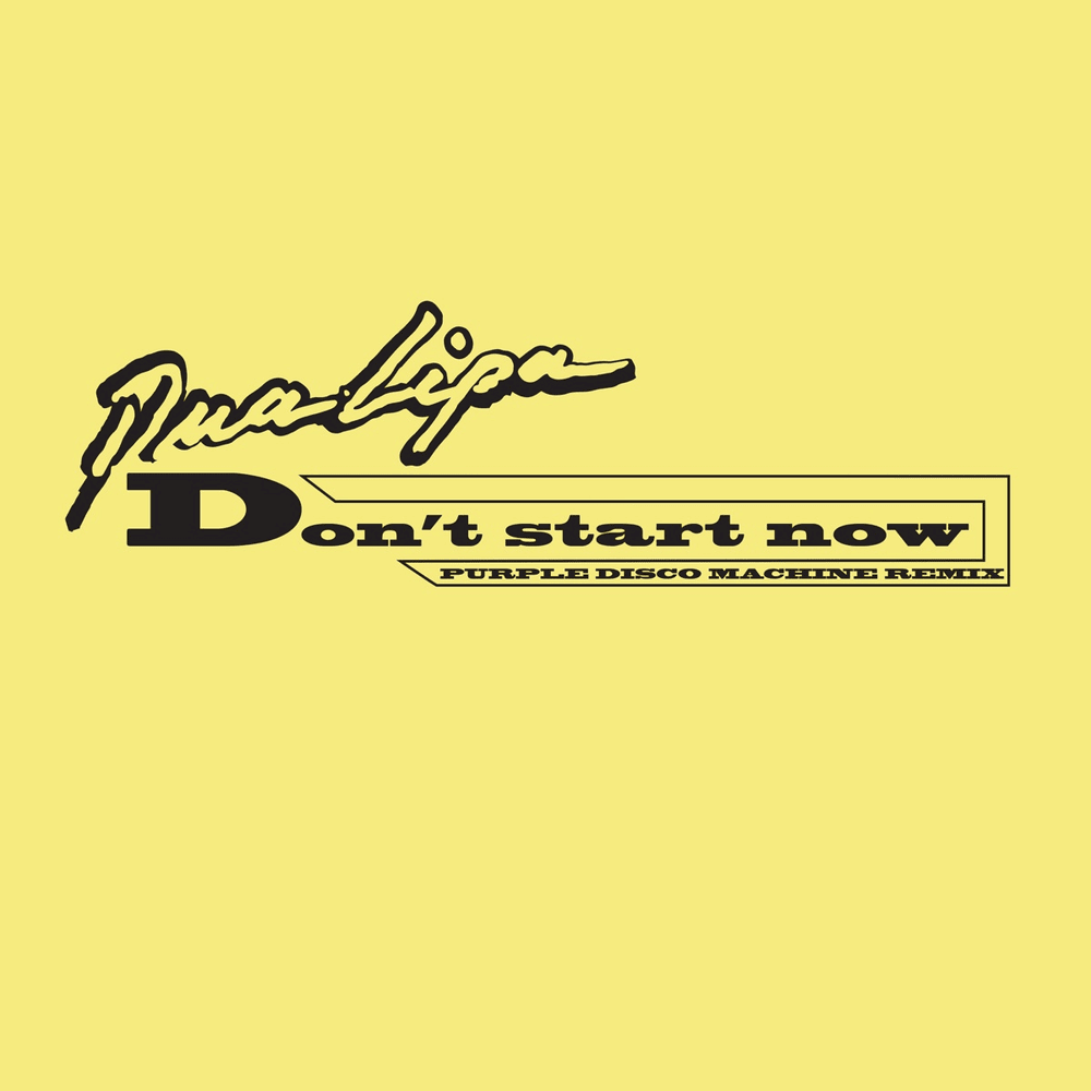 Album cover art for "Don’t Start Now (Purple Disco Machine Remix)" by Dua Lipa