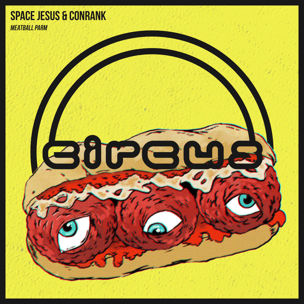 Album cover art for "Meatball Parm" by Space Jesus