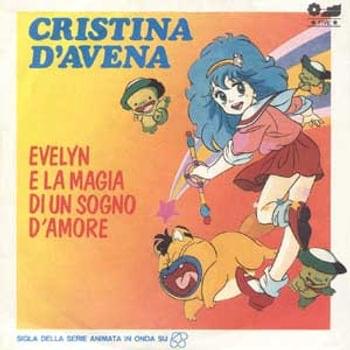 Album cover art for "Evelyn e la magia di un sogno d’amore" by Cristina D’Avena