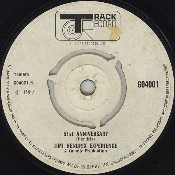 Album cover art for "51st Anniversary" by The Jimi Hendrix Experience