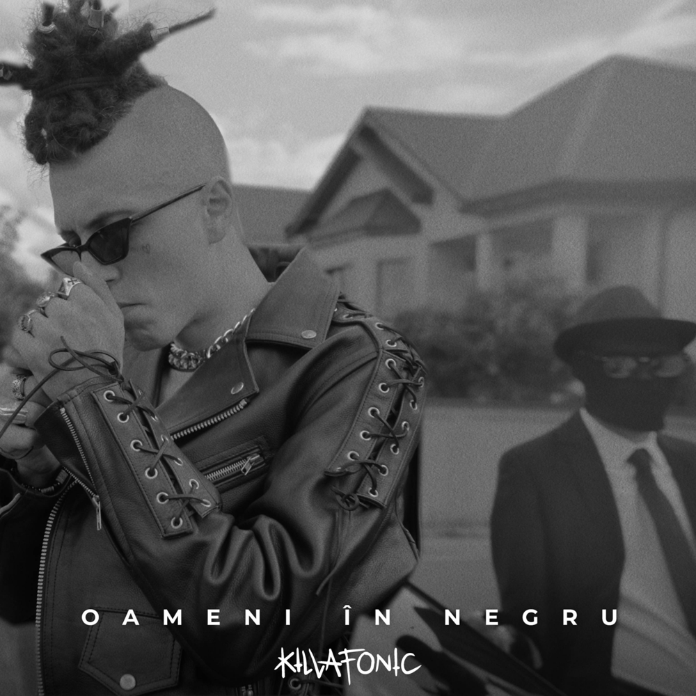 Album cover art for "Oameni în negru" by Killa Fonic