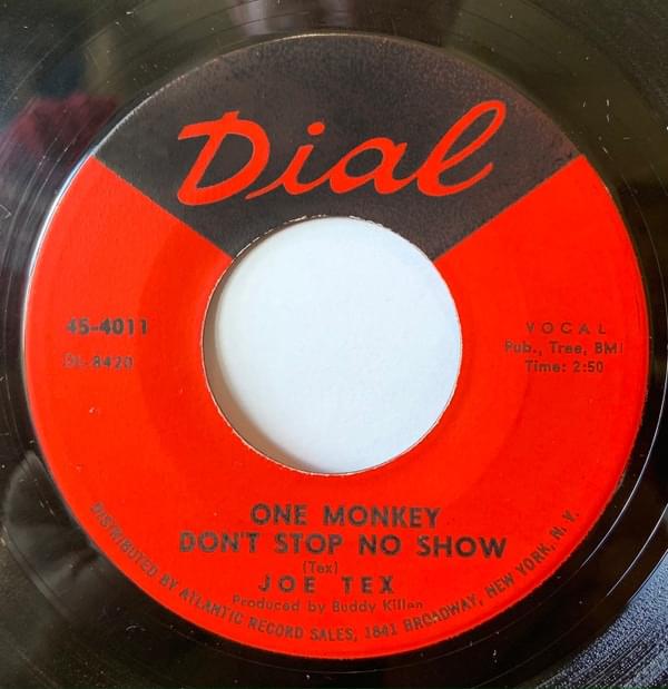 Album cover art for "One Monkey Don’t Stop No Show" by Joe Tex