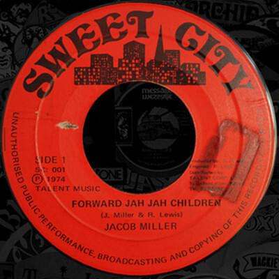 Album cover art for "Forward Jah Jah Children" by Jacob Miller