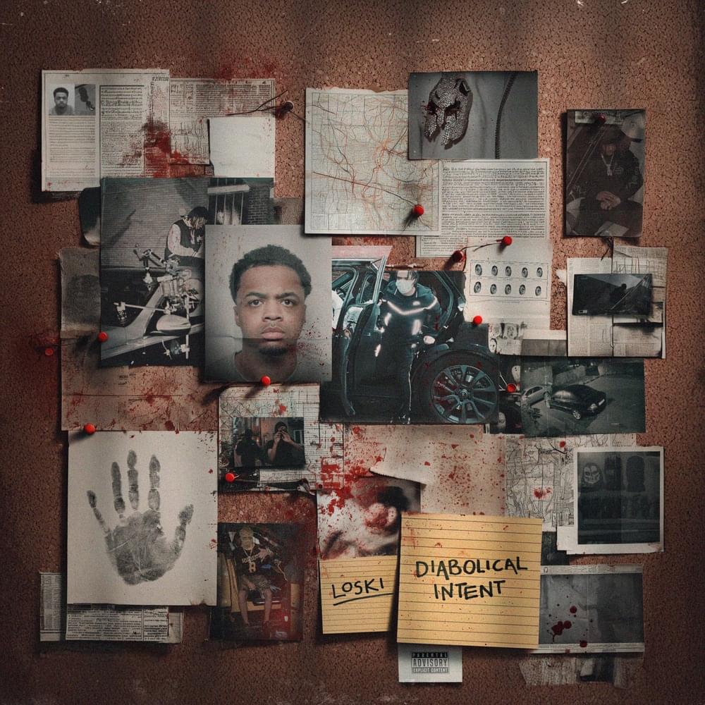 Album cover art for "Diabolical Intent" by Loski