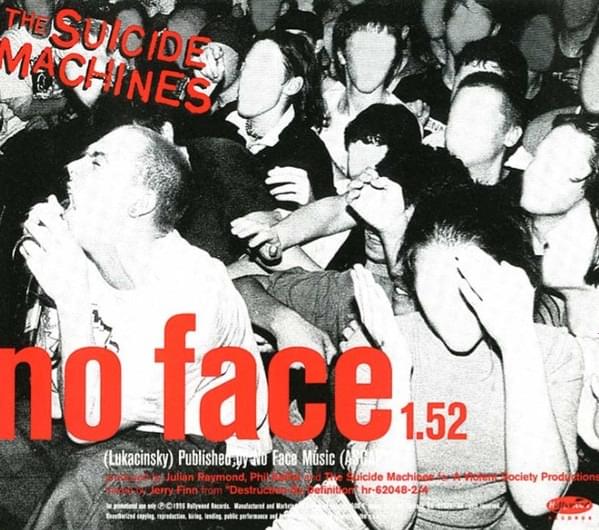 Album cover art for "No Face" by The Suicide Machines