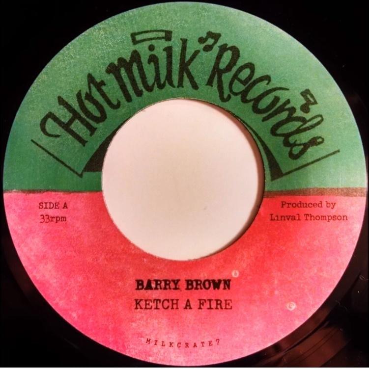 Album cover art for "Ketch A Fire" by Barry Brown