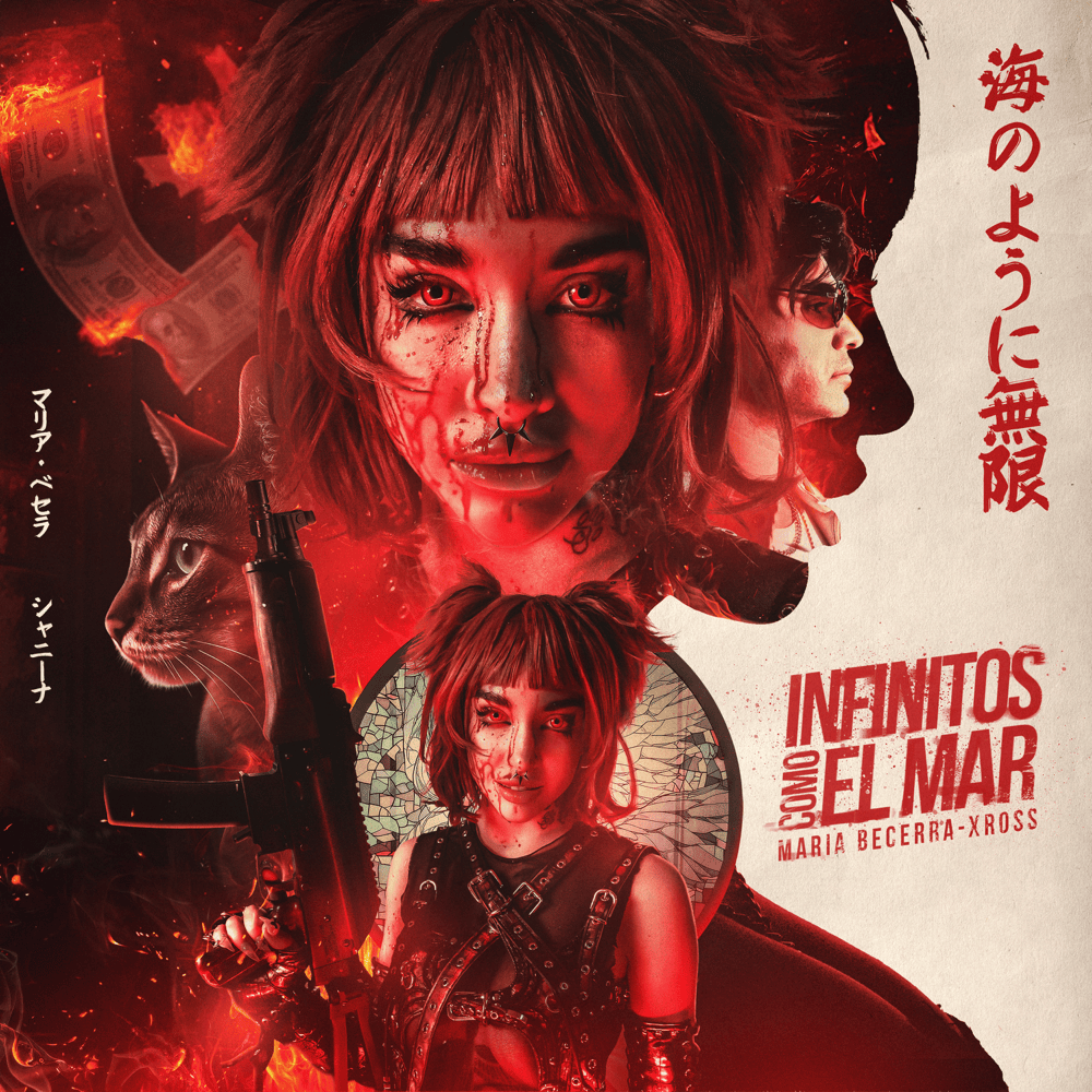 Album cover art for "INFINITOS COMO EL MAR" by Maria Becerra