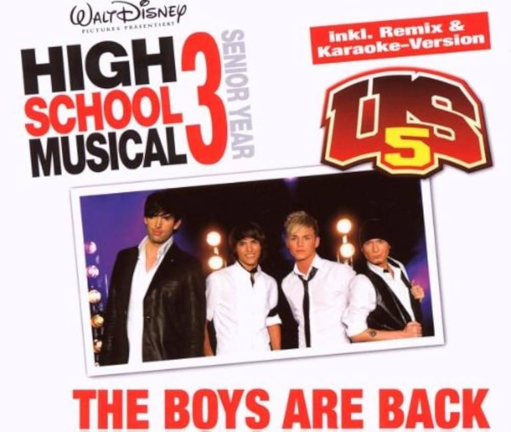 Album cover art for "The Boys Are Back" by High School Musical Cast