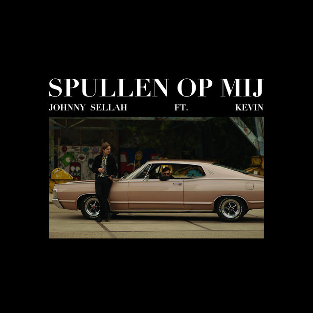 Album cover art for "Spullen op mij" by Johnny Sellah & Kevin