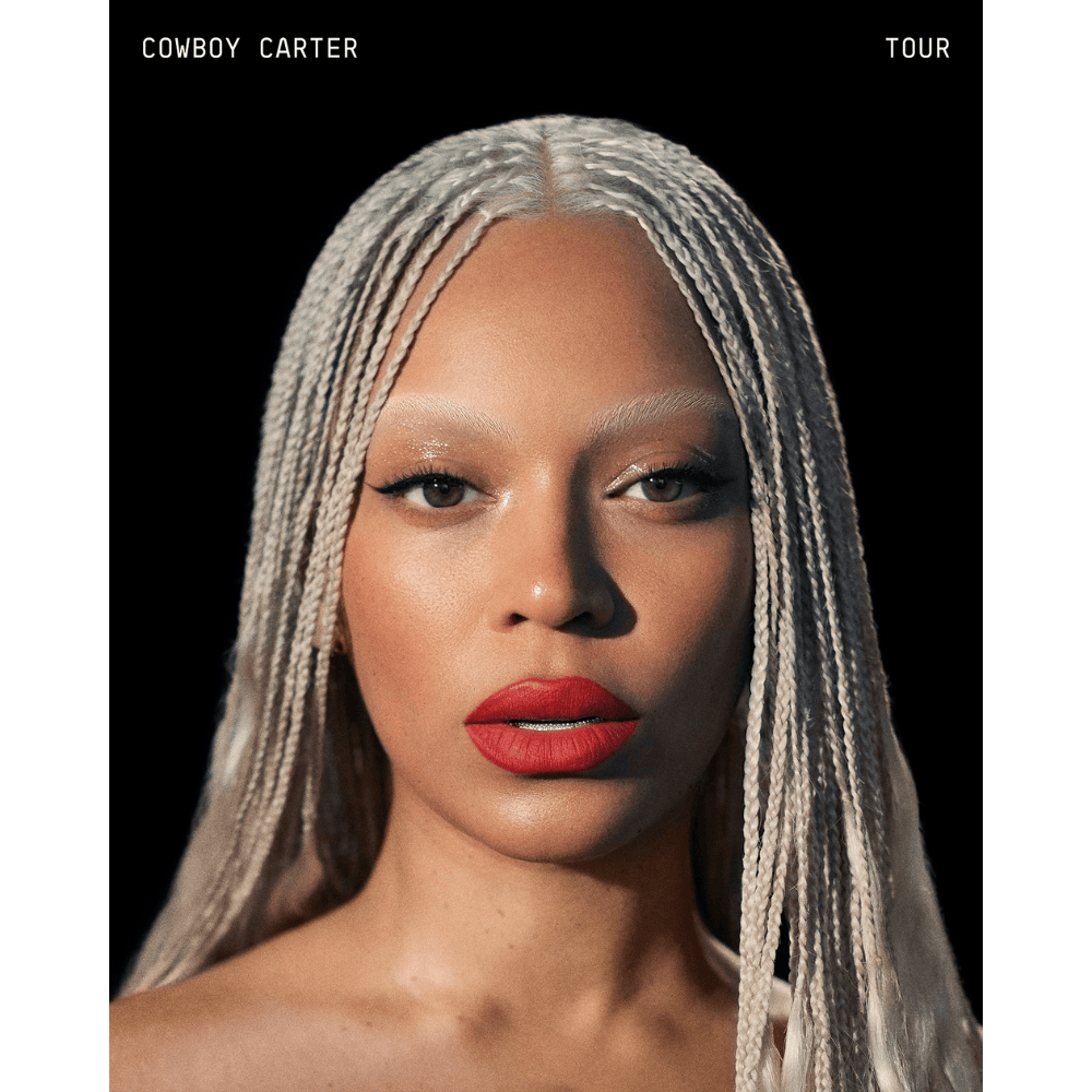 Album cover art for "COWBOY CARTER AND THE RODEO CHITLIN’ CIRCUIT Tour Dates" by Beyoncé
