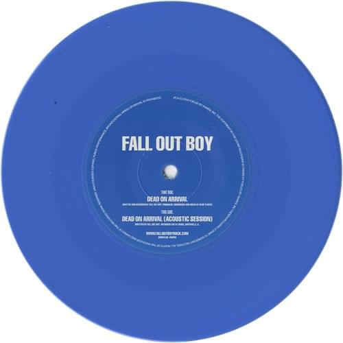 Album cover art for "Dead on Arrival" by Fall Out Boy