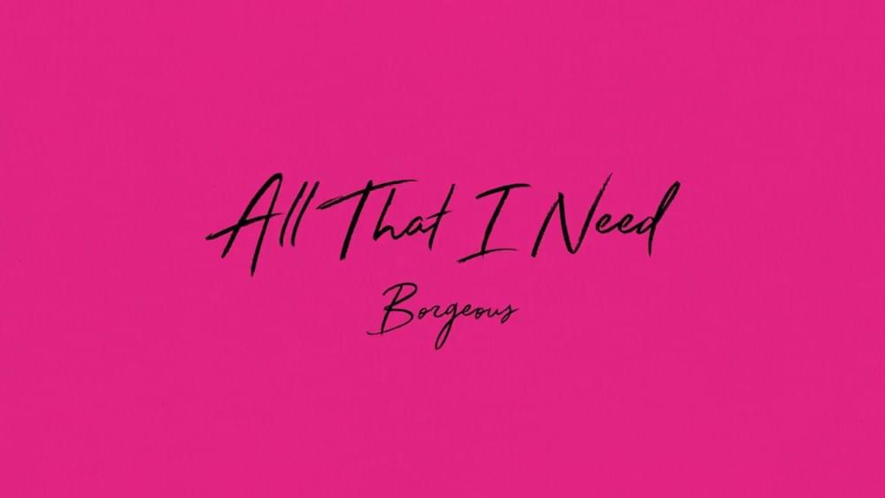 Album cover art for "All That I Need" by Borgeous
