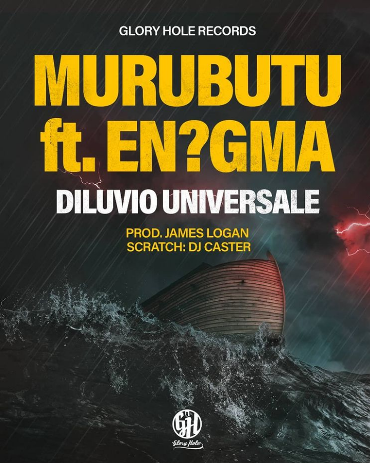 Album cover art for "Diluvio universale" by Murubutu & En?gma & DJ Caster