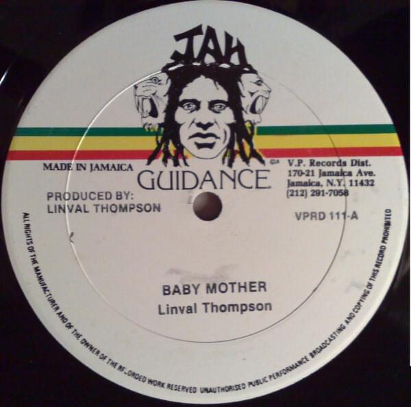 Album cover art for "Baby Mother" by Linval Thompson