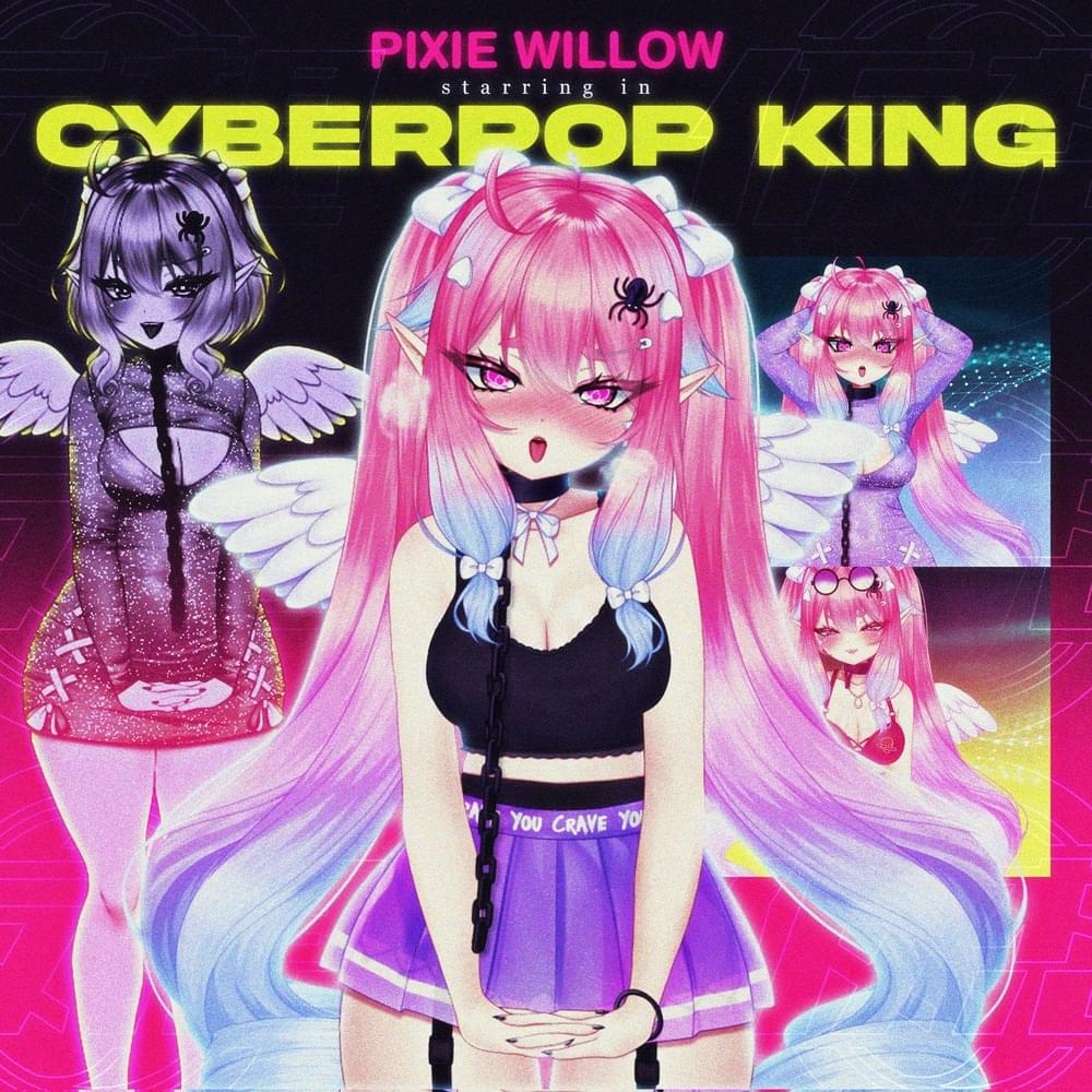 Album cover art for "CYBERPOP KING" by Louverture & Pixie Willow