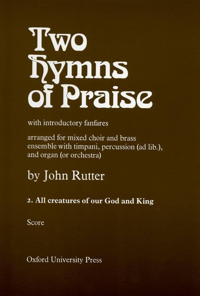 Album cover art for "All Creatures of Our God and King" by John Rutter