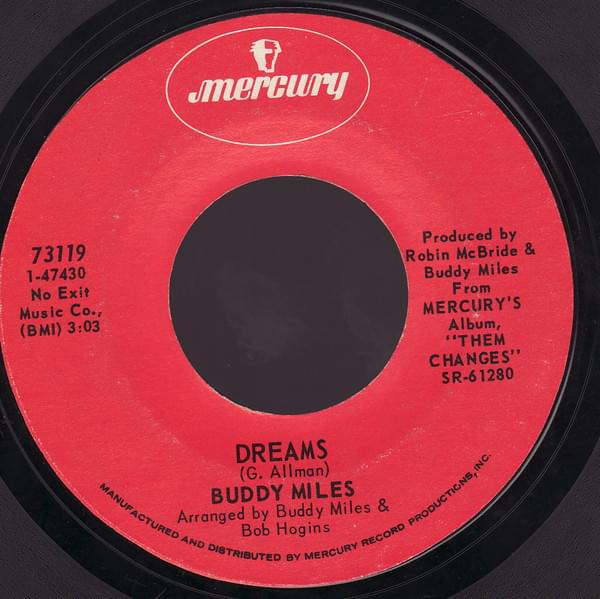 Album cover art for "Dreams" by Buddy Miles