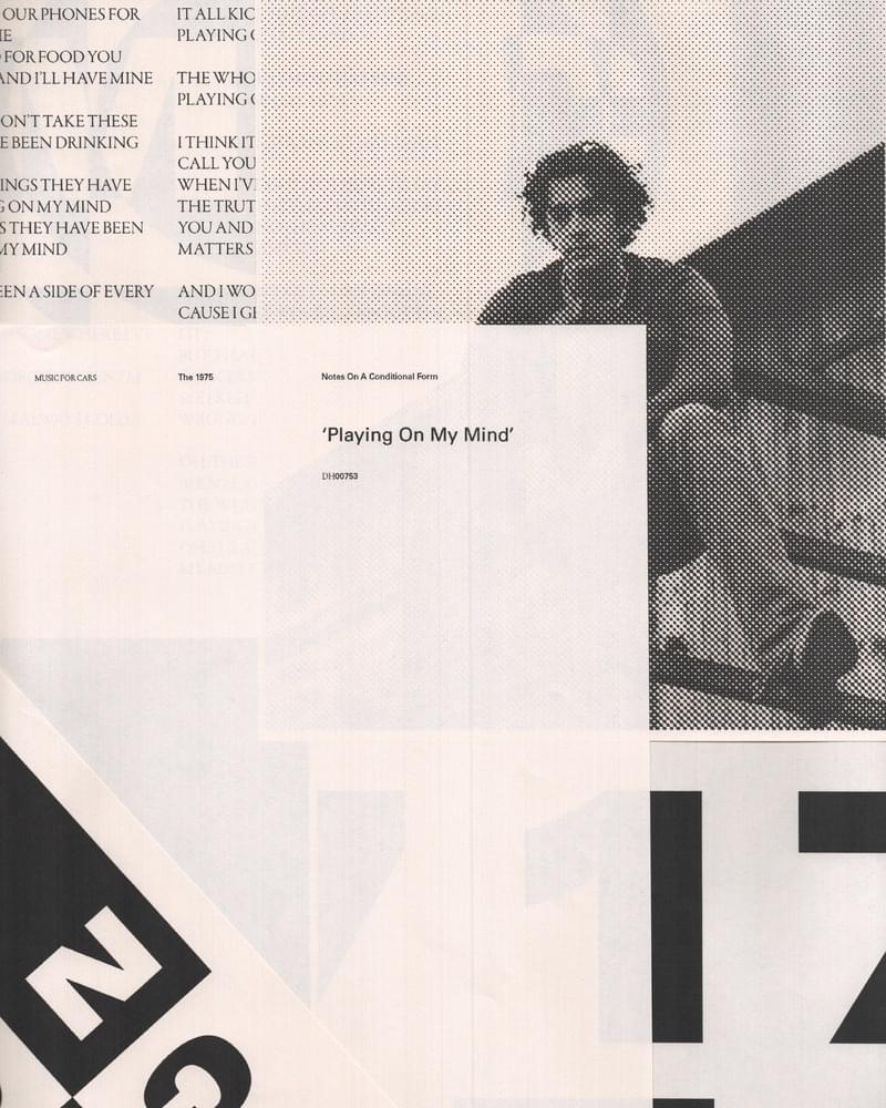 Album cover art for "Playing on My Mind" by The 1975