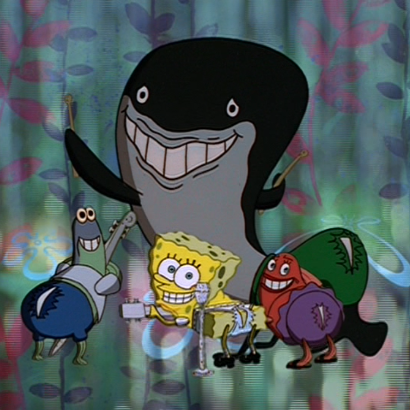 Album cover art for "Pantalones Rotos" by SpongeBob SquarePants
