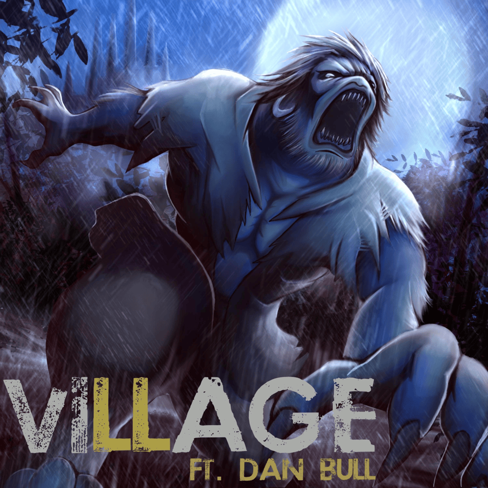 Album cover art for "Village" by Rockit Music & Dan Bull