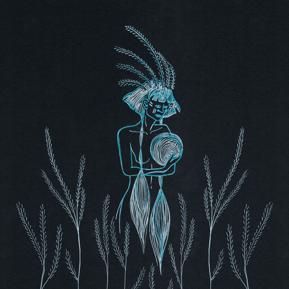 Album cover art for "Walking in the Air" by AURORA