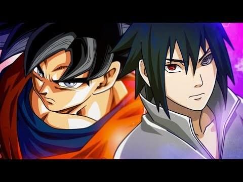 Album cover art for "Torneio de Titãs: Goku vs Sasuke" by 7 Minutoz & Yuri Black