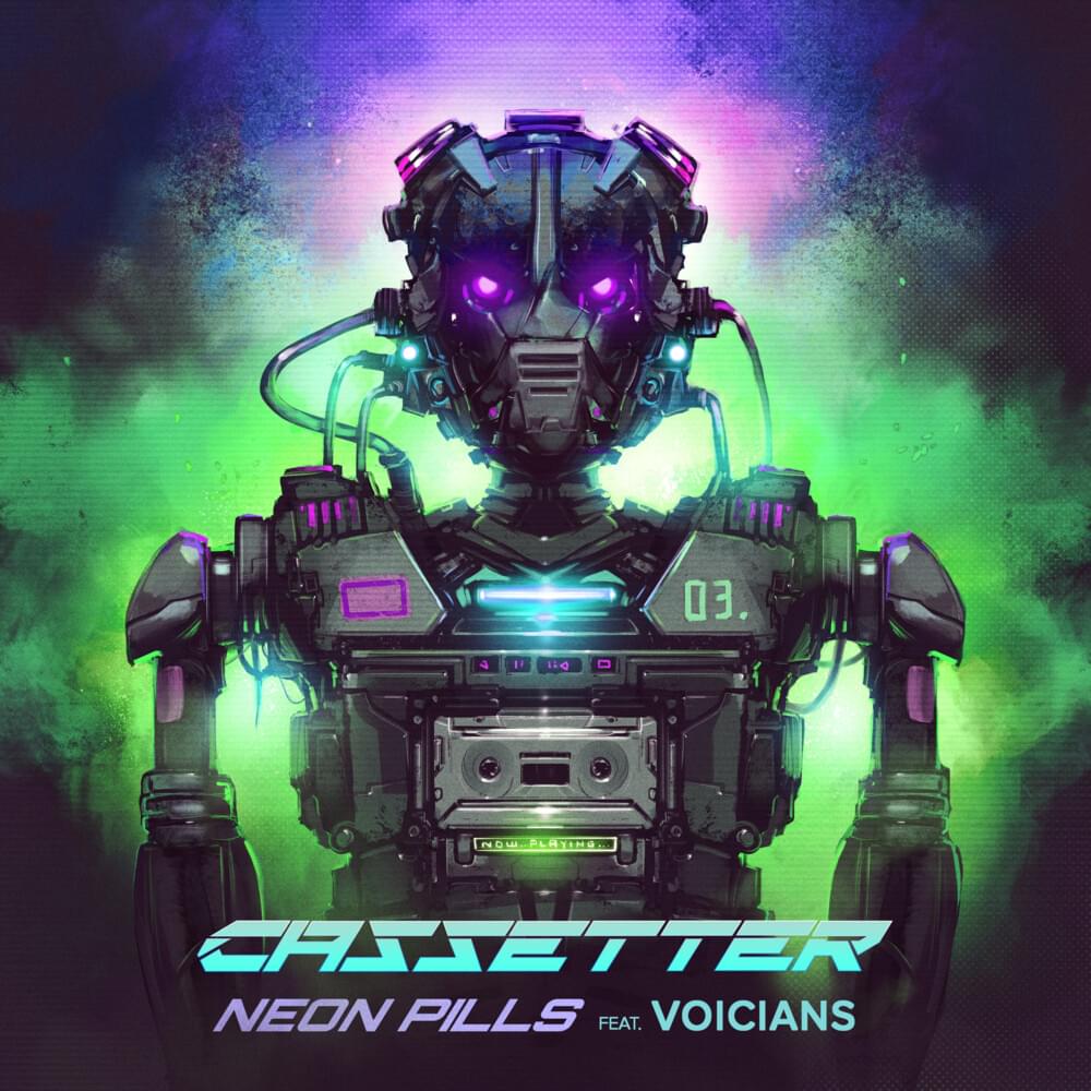 Album cover art for "Neon Pills" by Cassetter & Voicians
