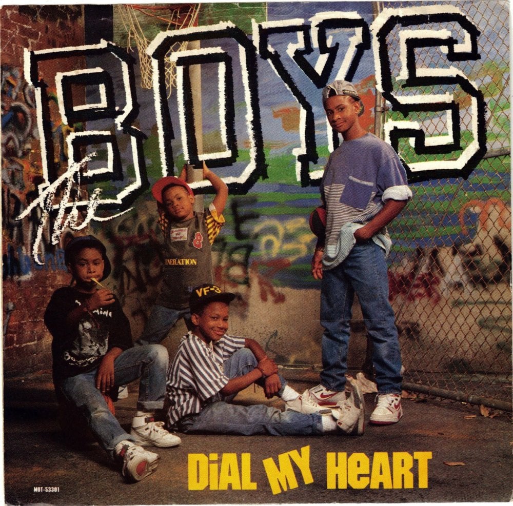 Album cover art for "Dial My Heart" by The Boys (R&B Group)