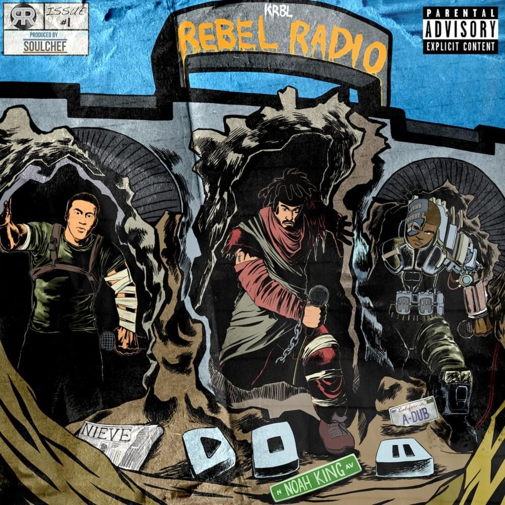 Album cover art for "Real Hip Hop" by KRBL Rebel Radio