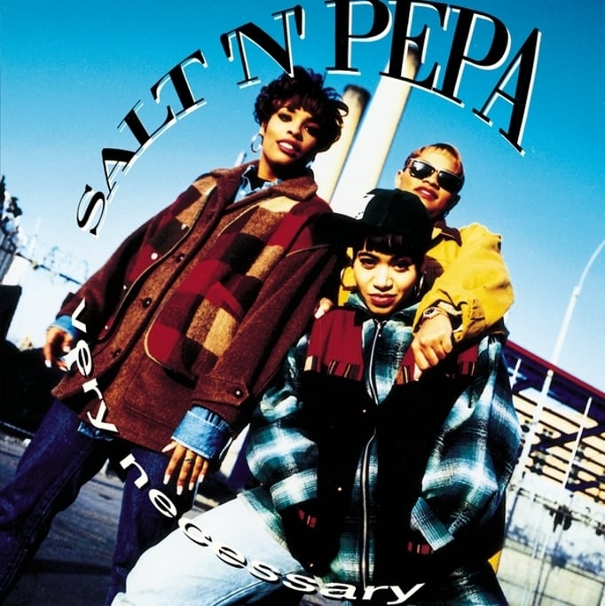 Album cover art for "Somma Time Man" by Salt-N-Pepa