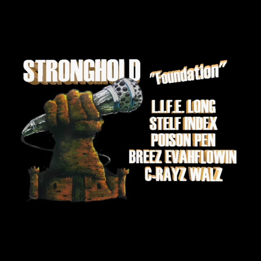 Album cover art for "Foundation" by Breez Evahflowin’ & Stelf Index & Poison Pen & L.I.F.E. Long & C-Rayz Walz