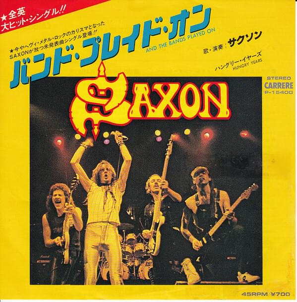 Album cover art for "Hungry Years" by Saxon