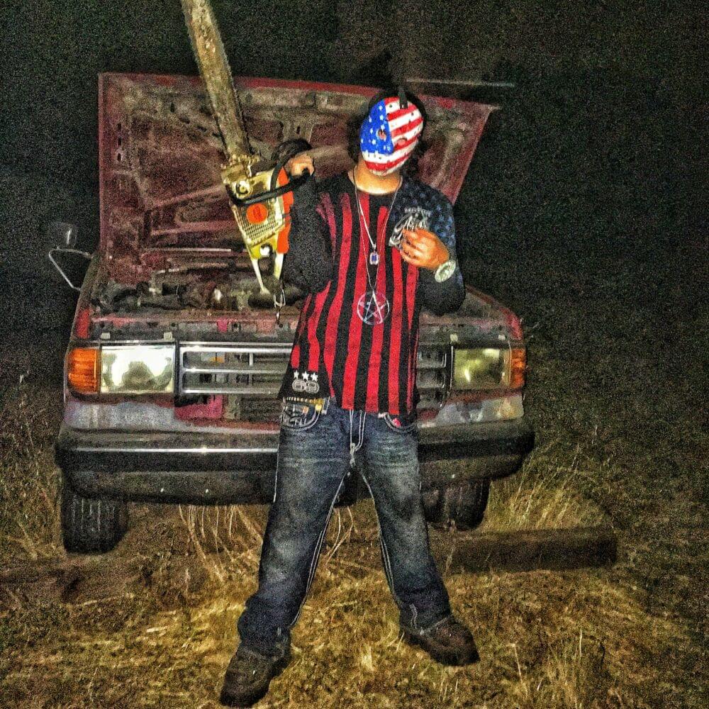 Album cover art for "CHAINSAW PARTY" by Sematary