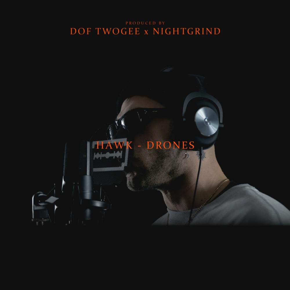 Album cover art for "Drones" by Hawk (GRC)
