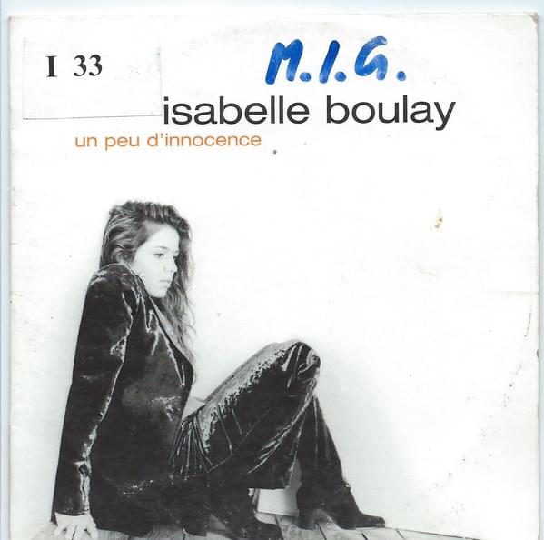 Album cover art for "Un peu d’innocence" by Isabelle Boulay