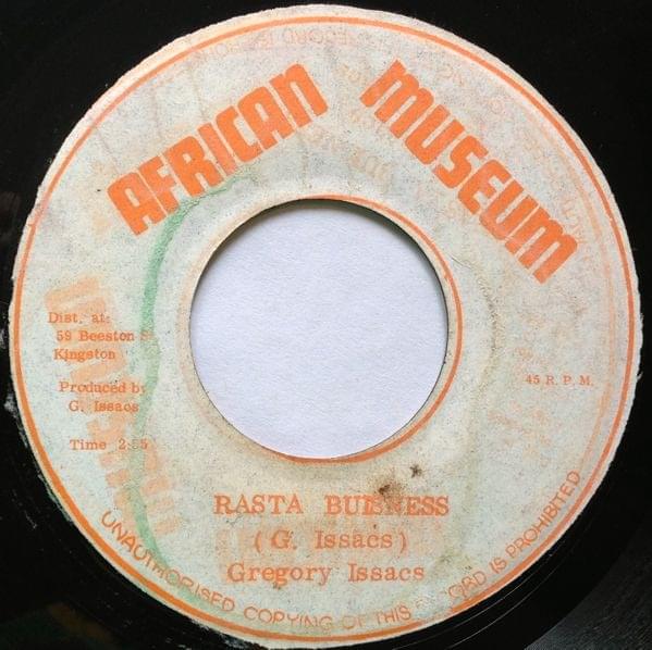 Album cover art for "Rasta Busines" by Gregory Isaacs