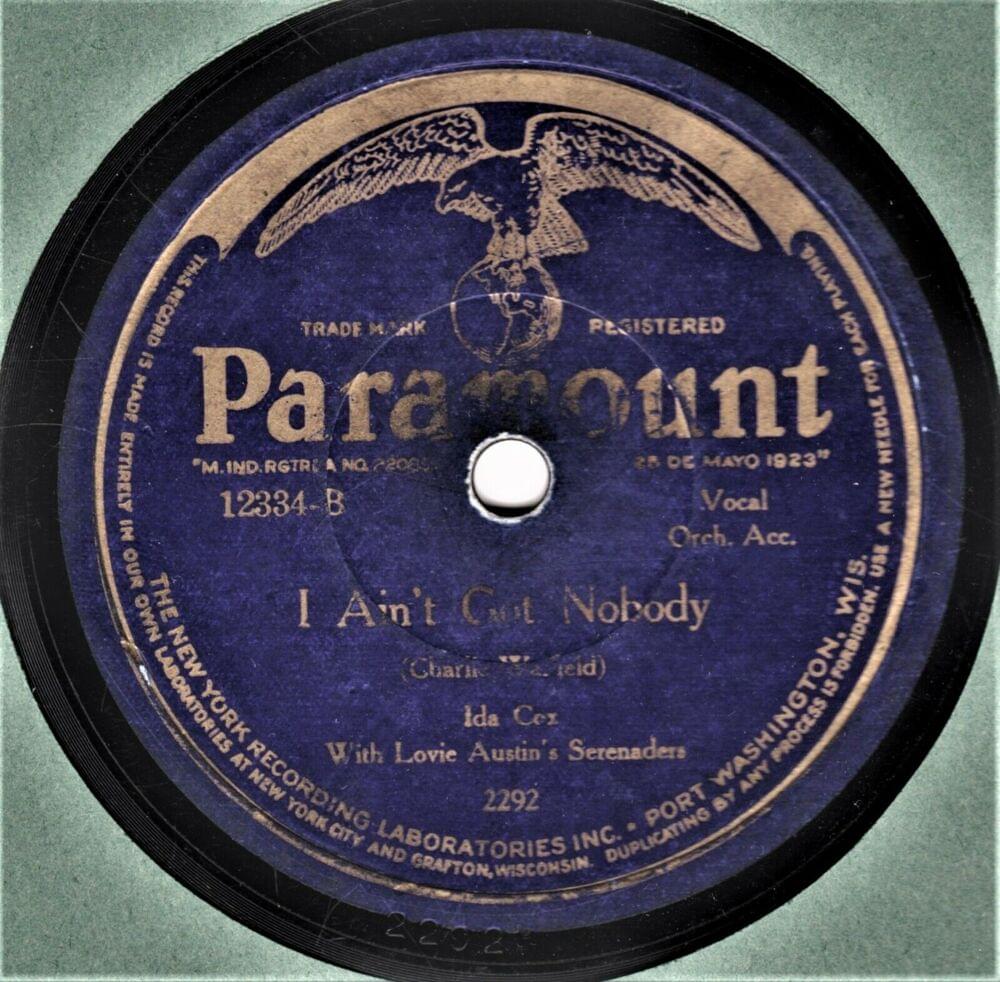 Album cover art for "I Ain’t Got Nobody" by Ida Cox