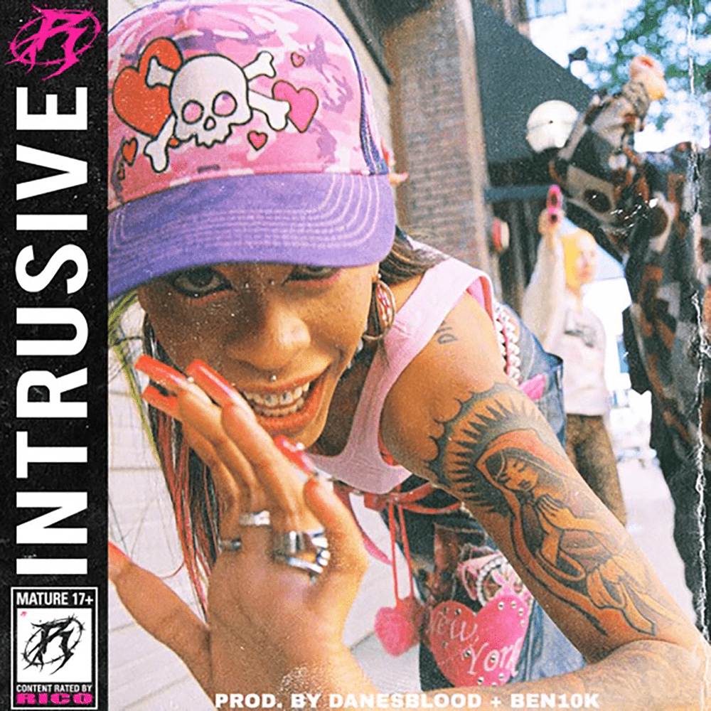 Album cover art for "Intrusive" by Rico Nasty